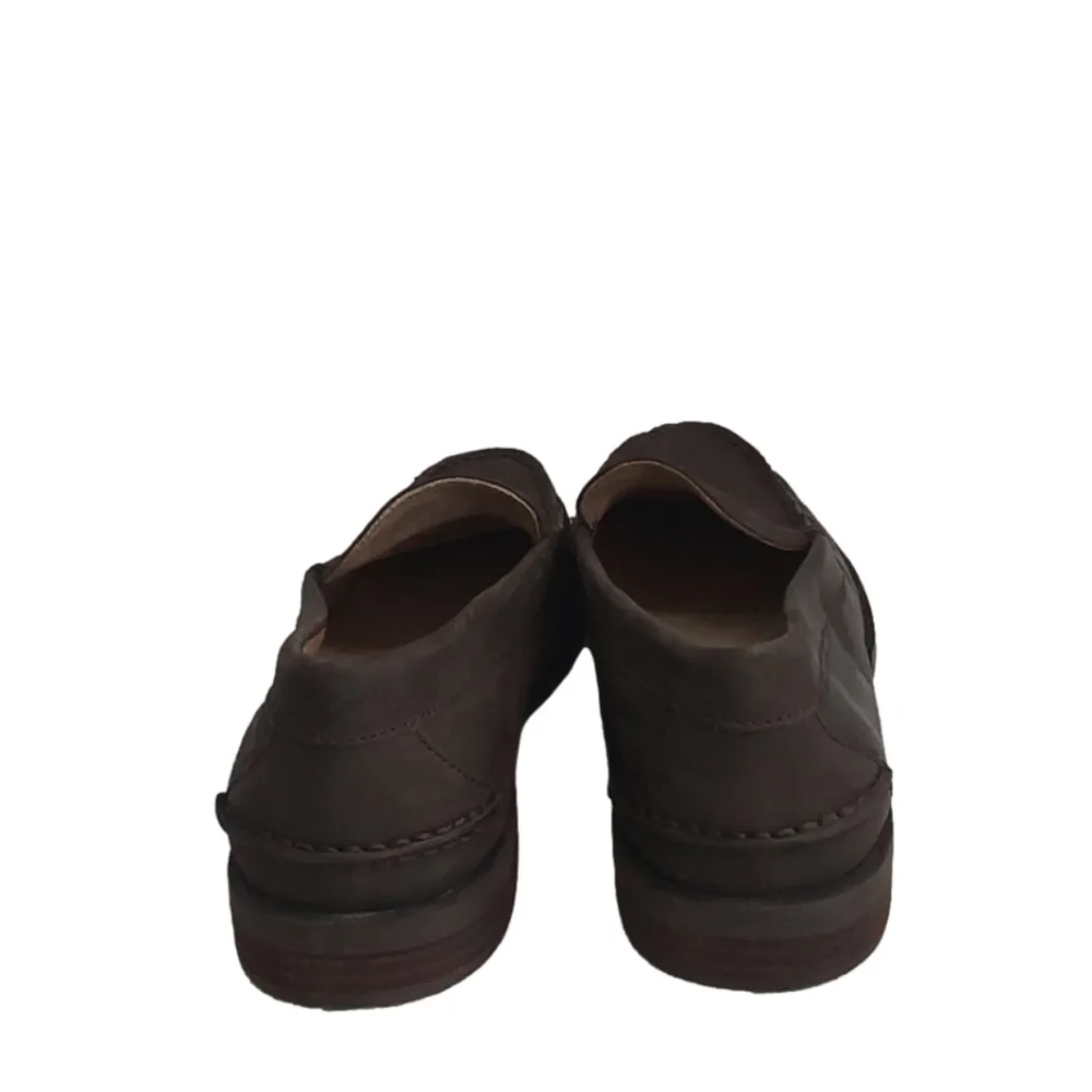 POLO RALPH LAUREN KRISTOFER‎ SO - LFR BROWN LEATHER LOAFERS SIZE 11D